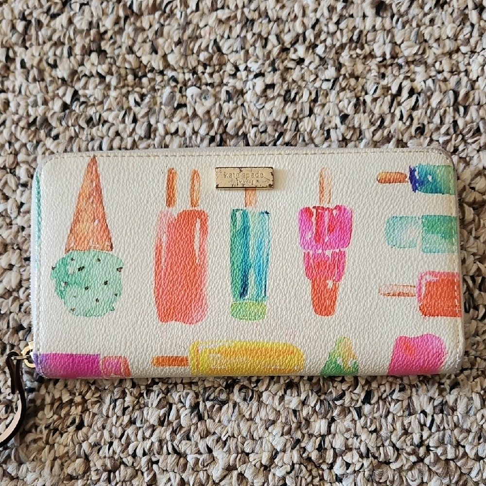 Colorful Ice Cream Print Wallet